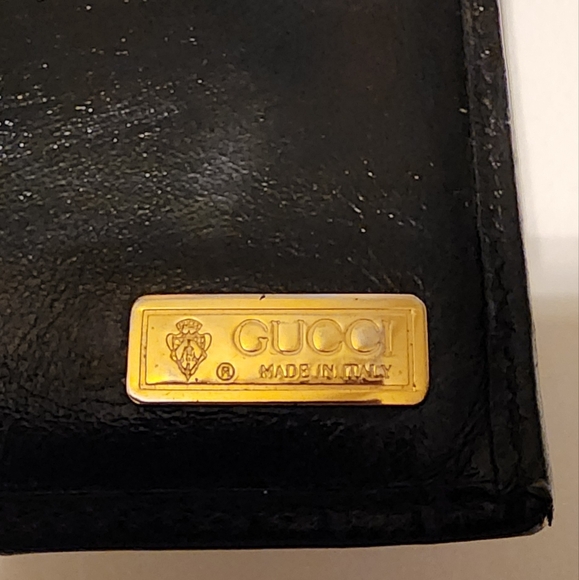 Gucci Black Leather Wallet with coin purse and Interocking Logo - Picture 3 of 9